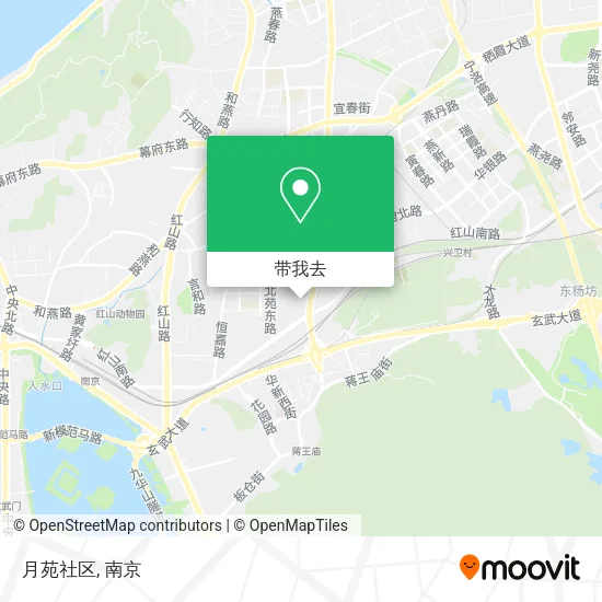 月苑社区地图