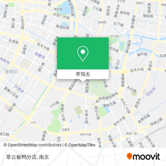 章云板鸭分店地图