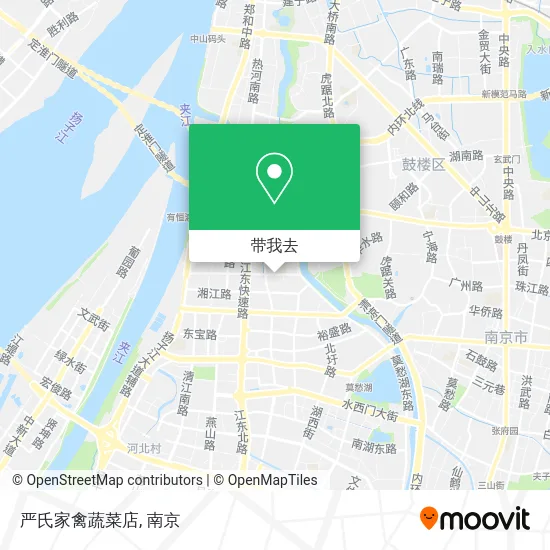 严氏家禽蔬菜店地图