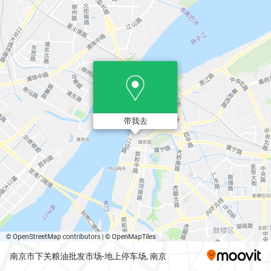 南京市下关粮油批发市场-地上停车场地图