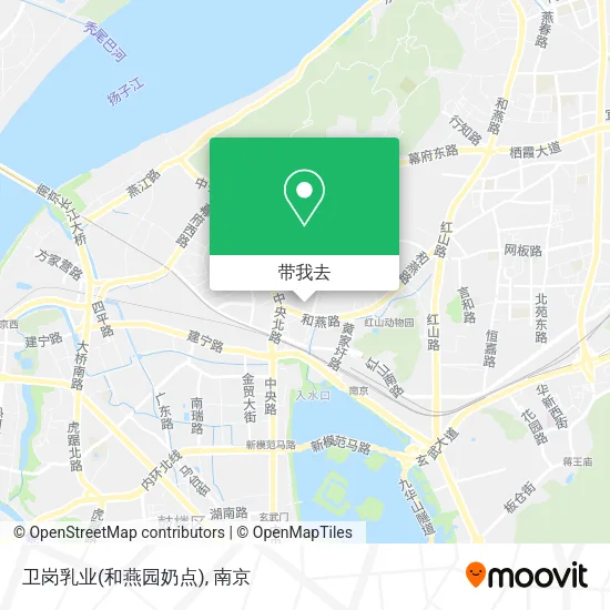 卫岗乳业(和燕园奶点)地图