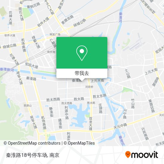 秦淮路18号停车场地图