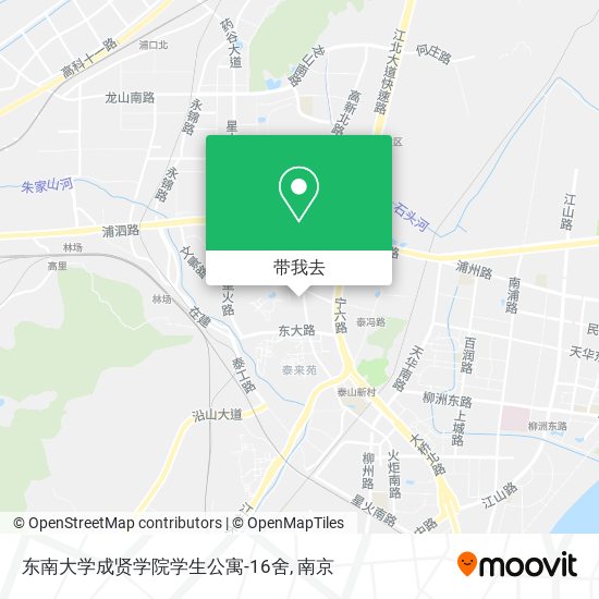 东南大学成贤学院学生公寓-16舍地图