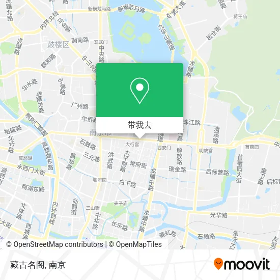 藏古名阁地图