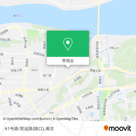 61号路/宏运路(路口)地图
