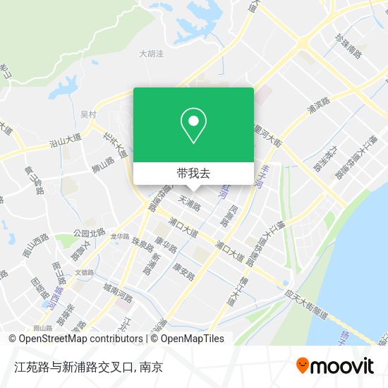 江苑路与新浦路交叉口地图