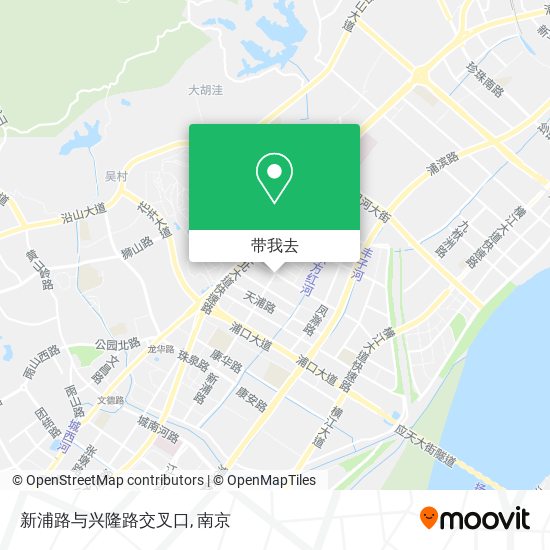 新浦路与兴隆路交叉口地图
