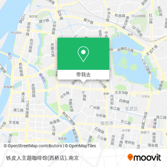 铁皮人主题咖啡馆(西桥店)地图