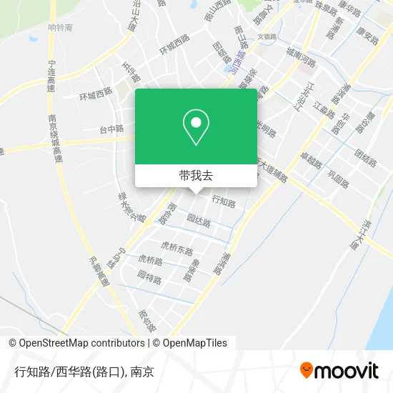 行知路/西华路(路口)地图