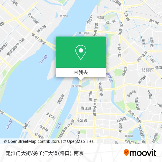 定淮门大街/扬子江大道(路口)地图