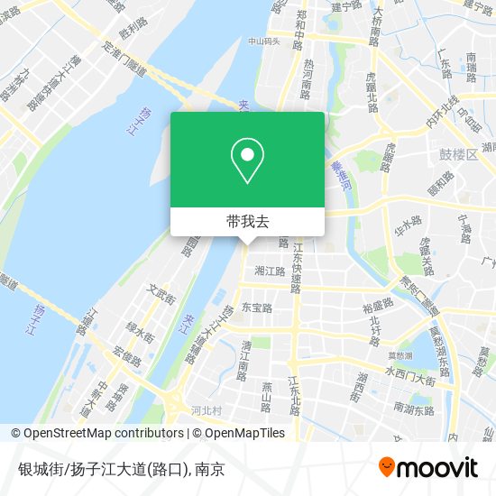 银城街/扬子江大道(路口)地图