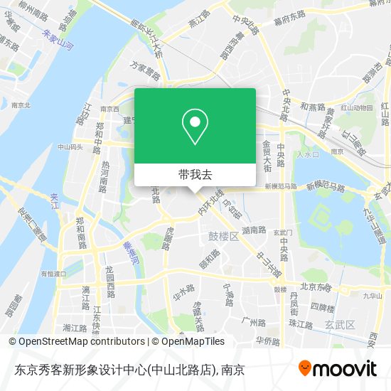 东京秀客新形象设计中心(中山北路店)地图