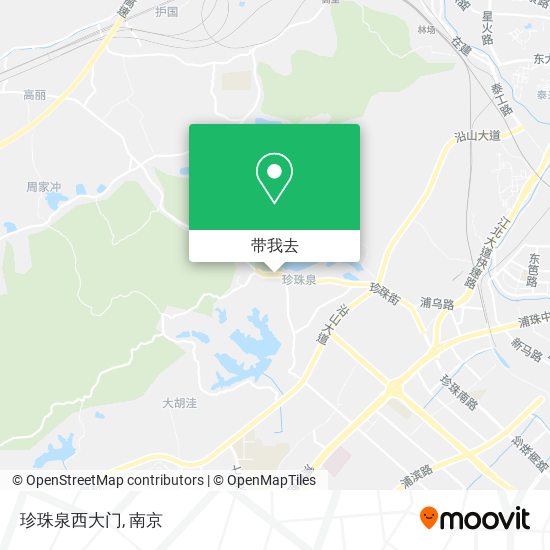 珍珠泉西大门地图
