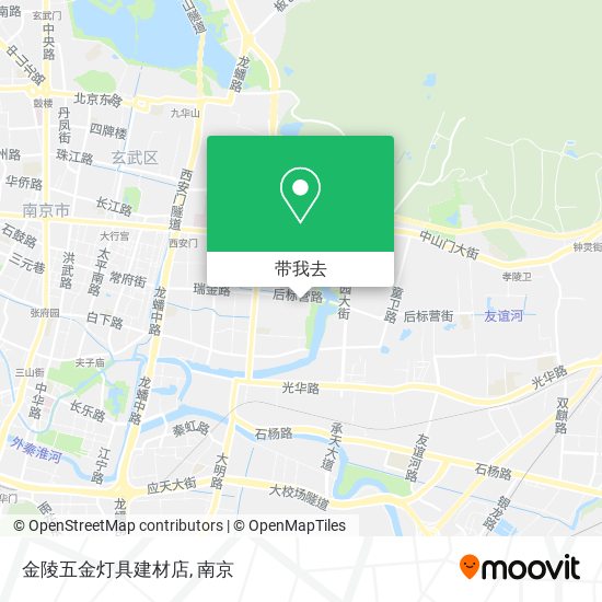 金陵五金灯具建材店地图