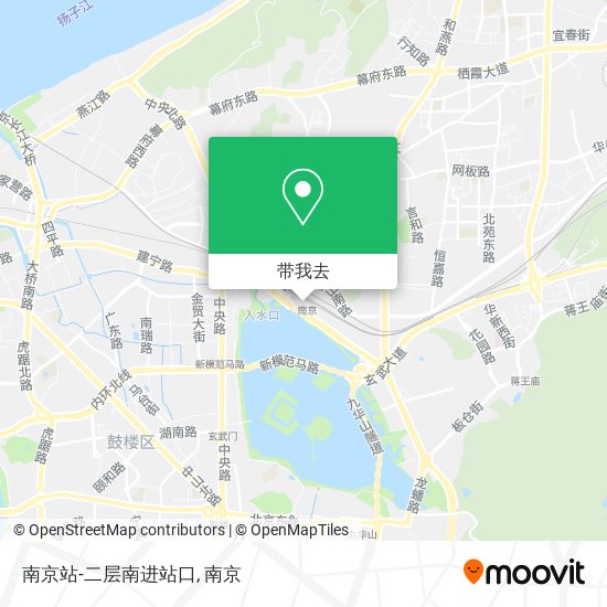 南京站-二层南进站口地图
