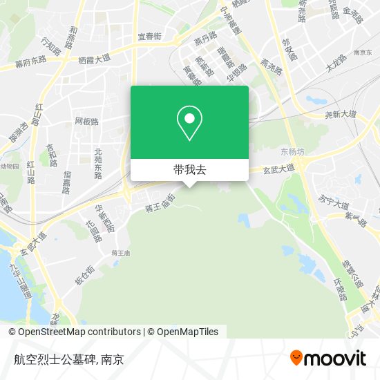 航空烈士公墓碑地图
