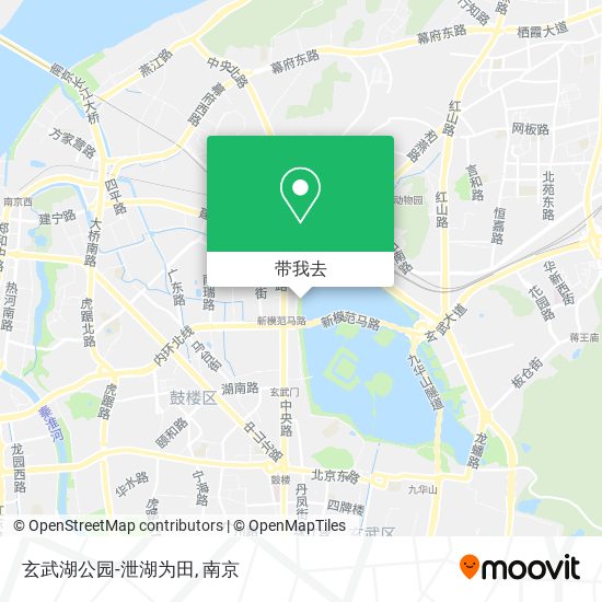 玄武湖公园-泄湖为田地图