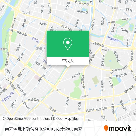 南京金鹿不锈钢有限公司雨花分公司地图