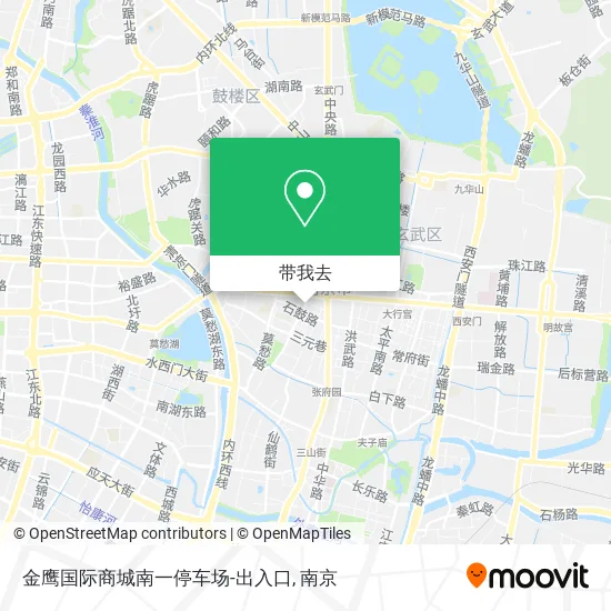 金鹰国际商城南一停车场-出入口地图