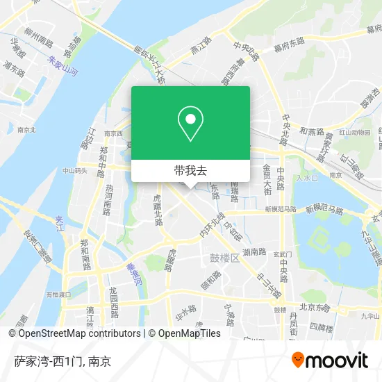 萨家湾-西1门地图