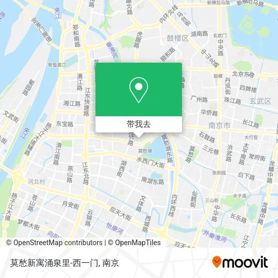 莫愁新寓涌泉里-西一门地图