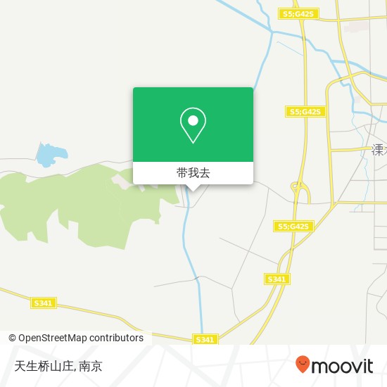 天生桥山庄地图
