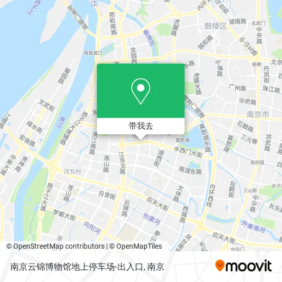 南京云锦博物馆地上停车场-出入口地图