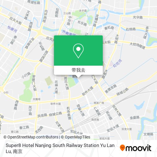 Super8 Hotel Nanjing South Railway Station Yu Lan Lu地图