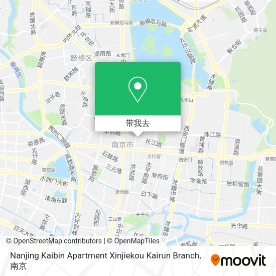 Nanjing Kaibin Apartment Xinjiekou Kairun Branch地图