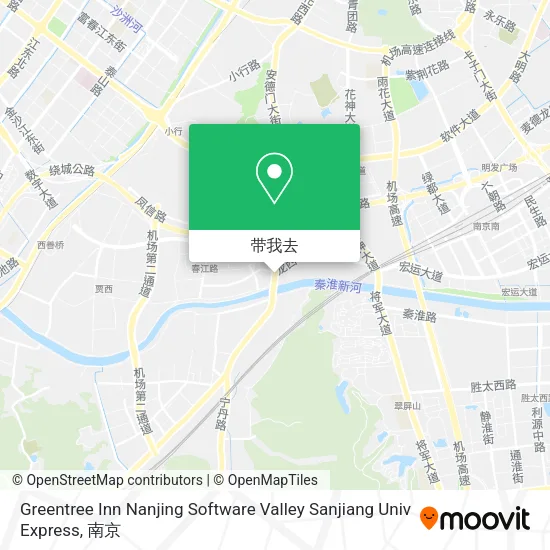 Greentree Inn Nanjing Software Valley Sanjiang Univ Express地图