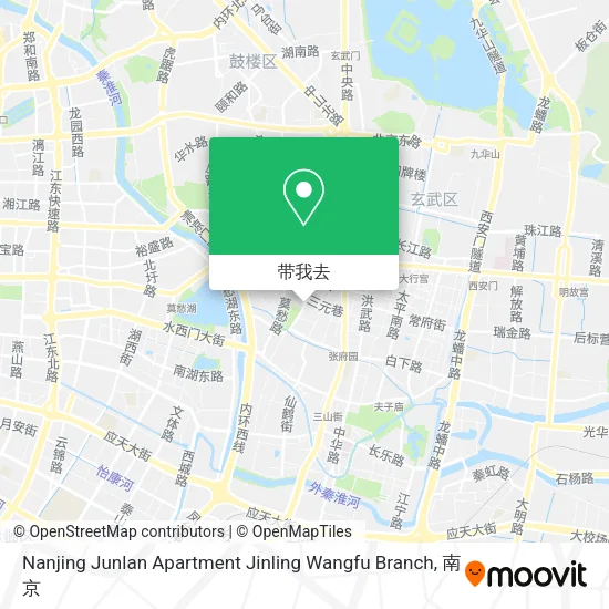 Nanjing Junlan Apartment Jinling Wangfu Branch地图