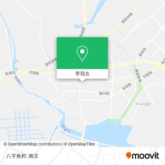 八字角村地图