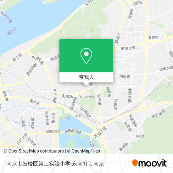 南京市鼓楼区第二实验小学-东南1门地图