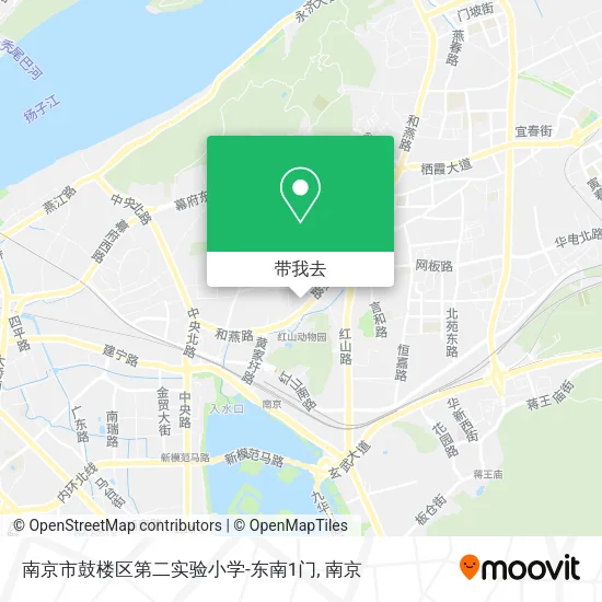 南京市鼓楼区第二实验小学-东南1门地图