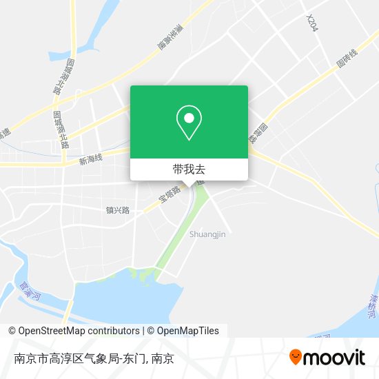南京市高淳区气象局-东门地图