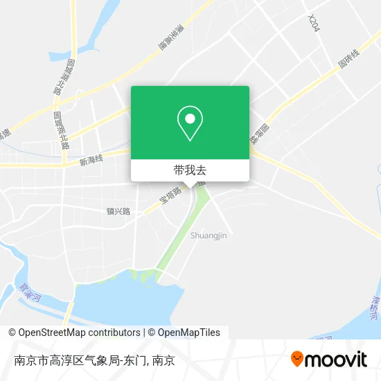 南京市高淳区气象局-东门地图