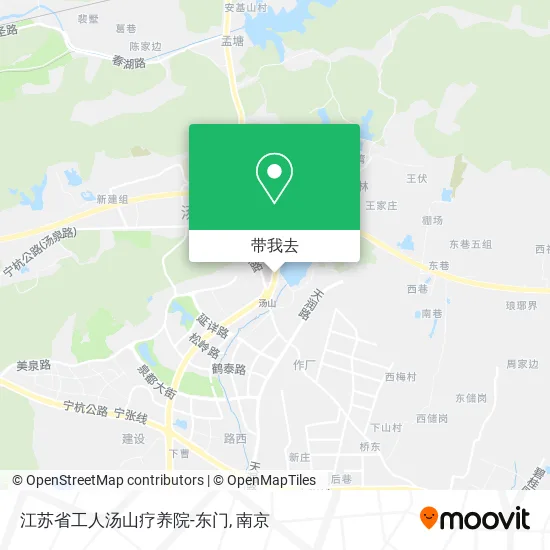 江苏省工人汤山疗养院-东门地图