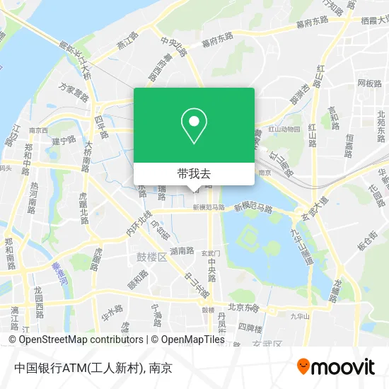中国银行ATM(工人新村)地图