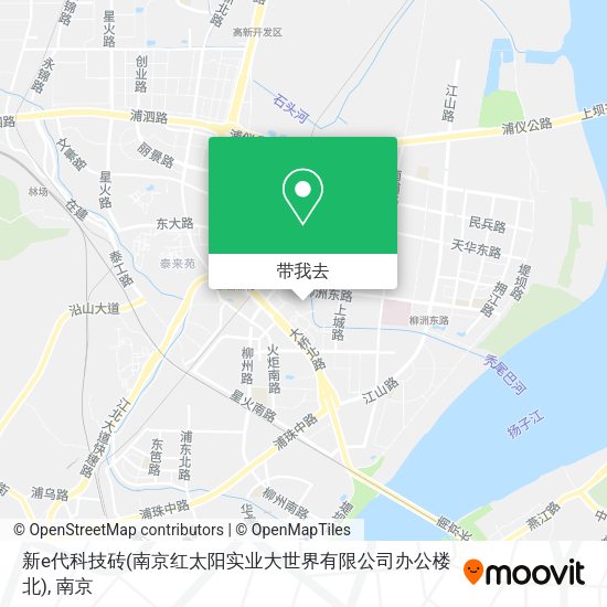 新e代科技砖(南京红太阳实业大世界有限公司办公楼北)地图