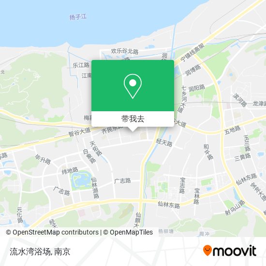 流水湾浴场地图