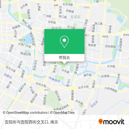 贡院街与贡院西街交叉口地图