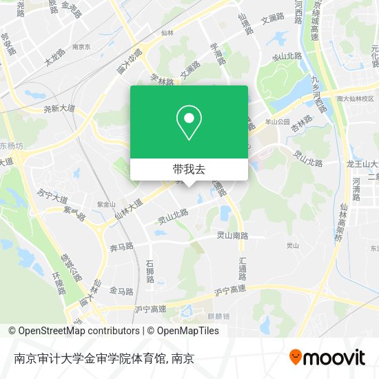 南京审计大学金审学院体育馆地图