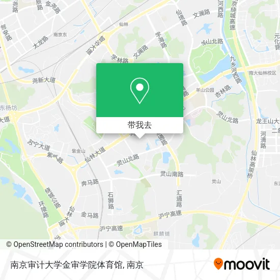 南京审计大学金审学院体育馆地图