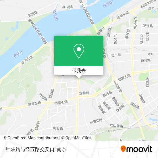 神农路与经五路交叉口地图