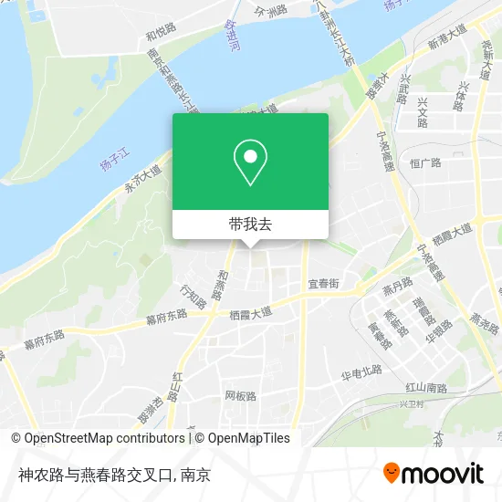 神农路与燕春路交叉口地图