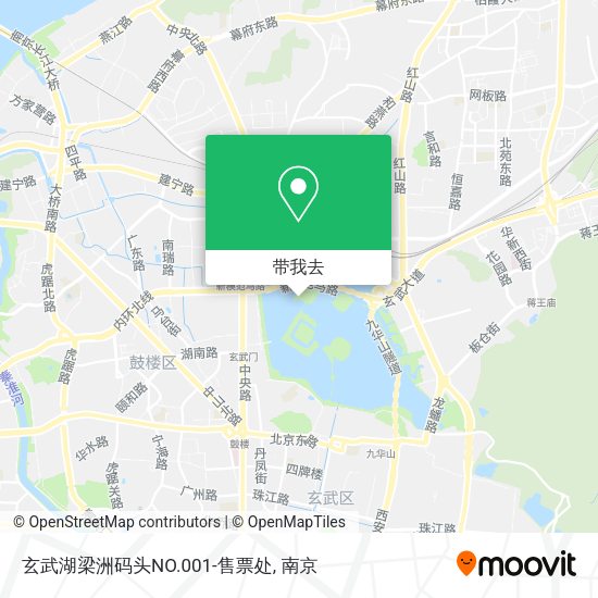 玄武湖梁洲码头NO.001-售票处地图