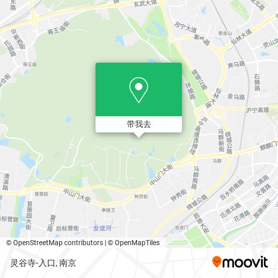 灵谷寺-入口地图