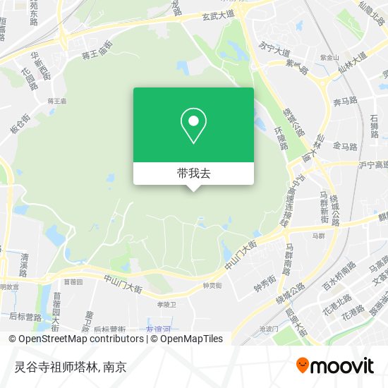 灵谷寺祖师塔林地图