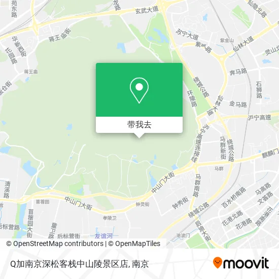Q加南京深松客栈中山陵景区店地图