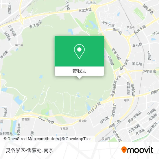 灵谷景区-售票处地图